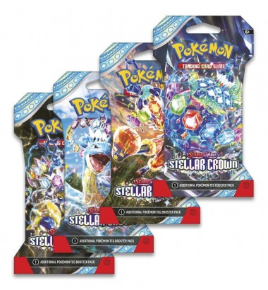 Pokémon Scarlet & Violet Stellar Crown sleeved booster pack